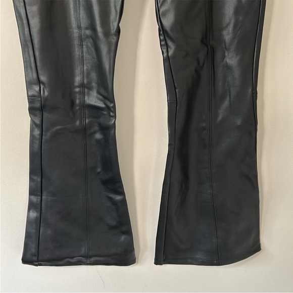 Generation Love Pant ZAYLA VEGAN LEATHER LEGGINGS Flare Leg Black Size S NEW - Picture 7 of 16